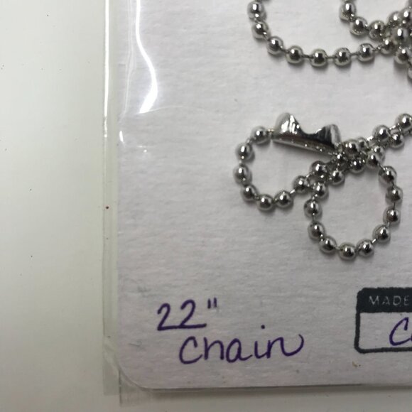 NEW Pendent necklace that has a needle and thread, 2 charms, & 22 inch chain - Picture 6 of 7